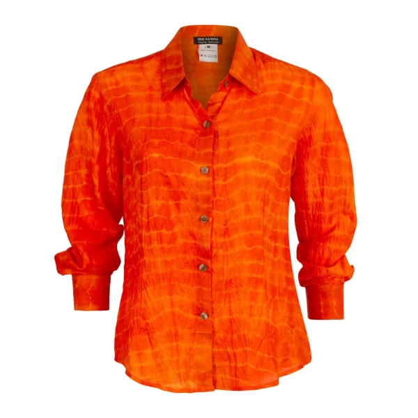 Ghost Mannequin Photograph of Orange Blouse A