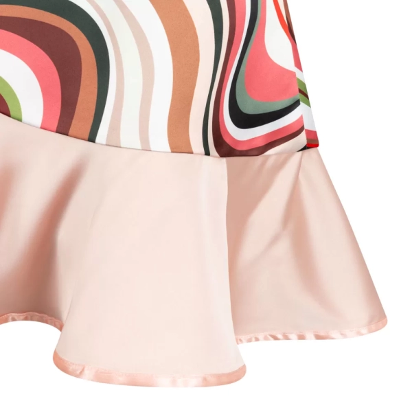 Ghost Mannequin Photograph of Peach Silk Dress C