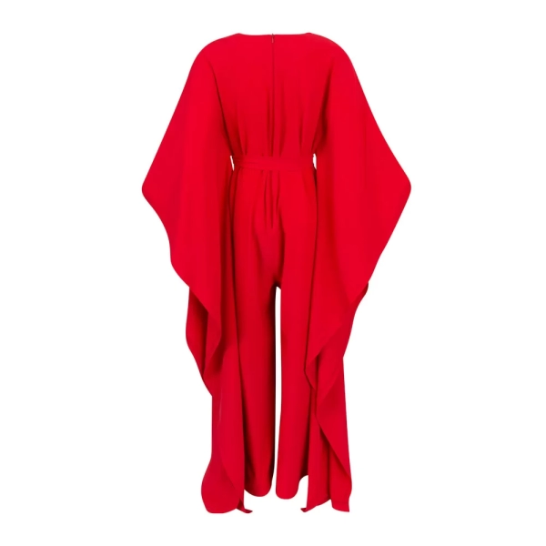 Ghost Mannequin Photograph of Red Ladies Jumpsuit B