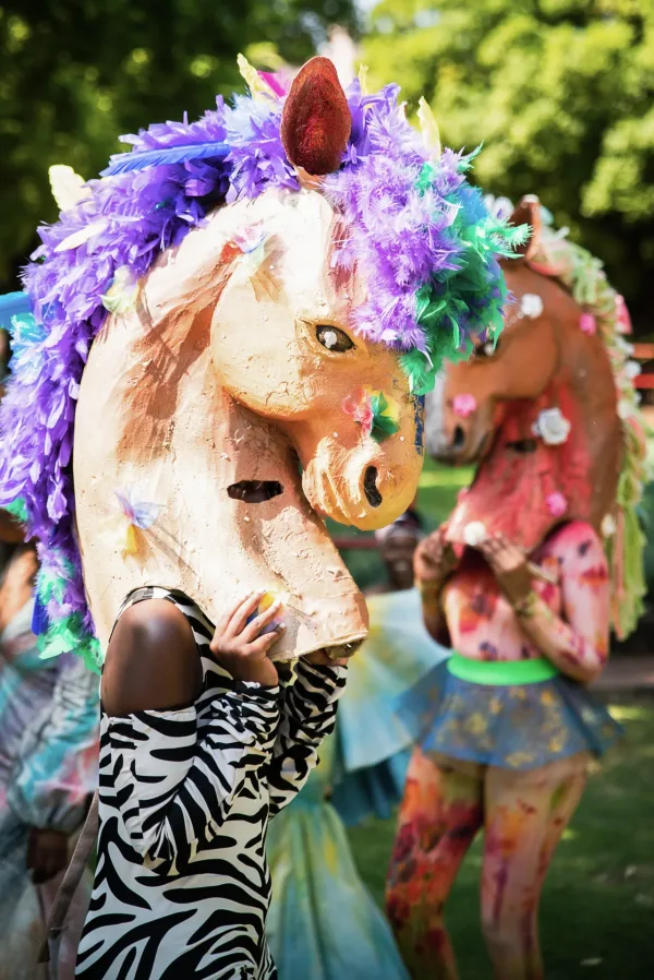 Portrait photo of person in costume