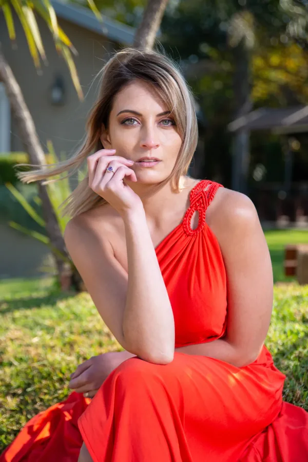 Portrait photoshoot on location with model 2