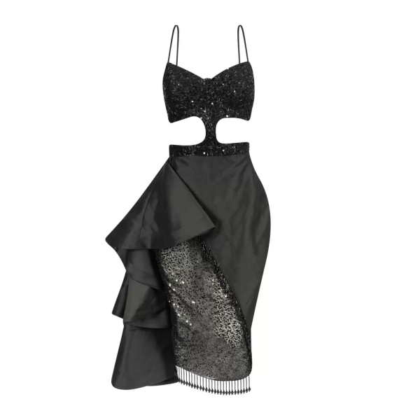 Ghost Mannequin Photograph of Black Dress A