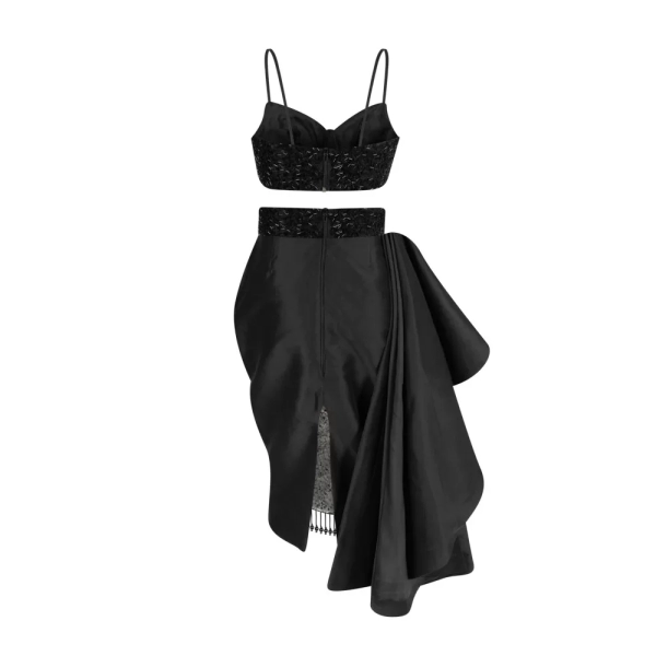Ghost Mannequin Photograph of Black Dress B