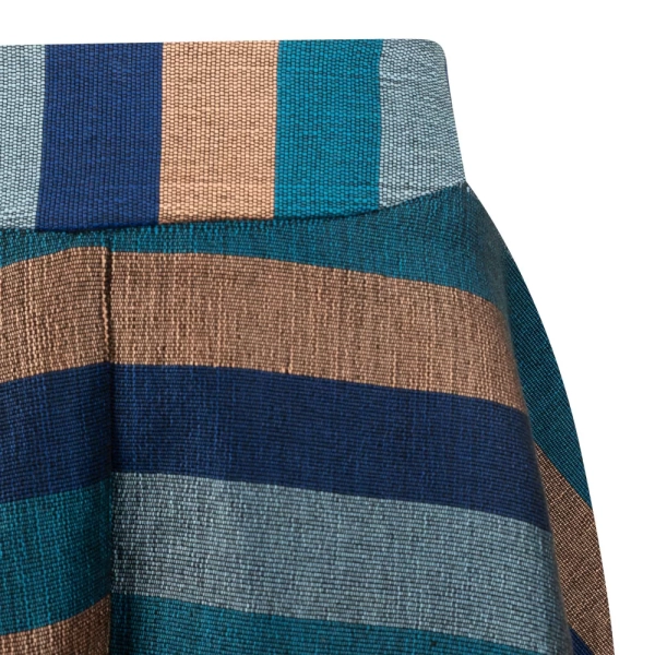 Ghost Mannequin Photograph of Blue Striped Skirt C