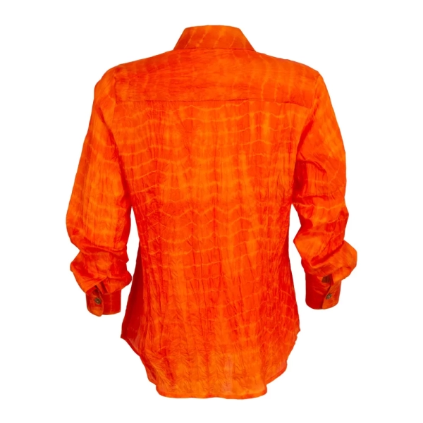 Ghost Mannequin Photograph of Orange Blouse B
