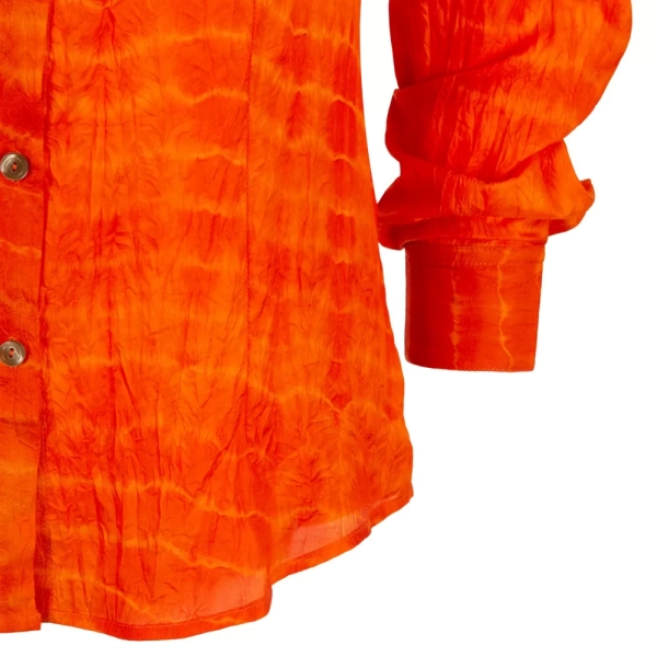 Ghost Mannequin Photograph of Orange Blouse C