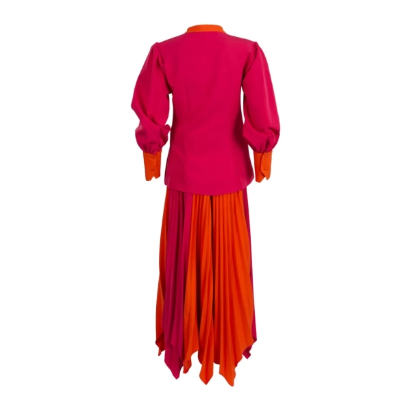 Ghost Mannequin Photograph of Pink and Orange Suit B